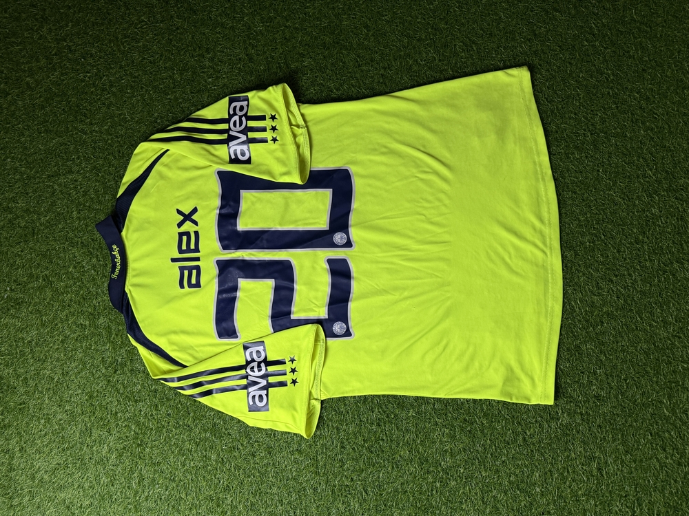 Orijinal 08/09 Sezonu Alex de Souza Neon Fenerbahçe Forması S beden