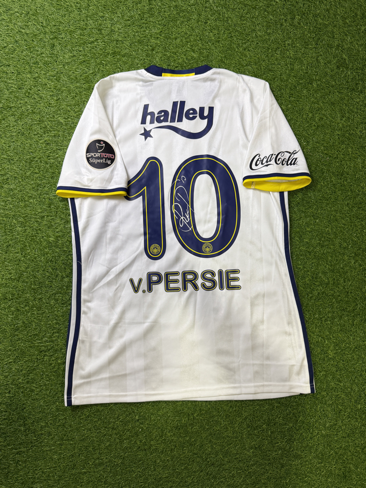 Orijinal 16/17 Sezonu Robin Van Persie Maçta Giydiği Islak İmzalı Fenerbahçe Forması L beden