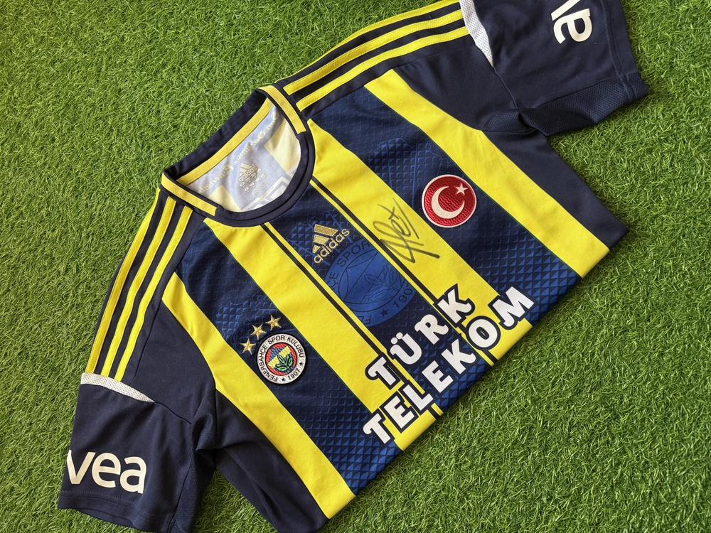 Orijinal 12/13 Sezonu Alex de Souza Islak İmzalı M beden