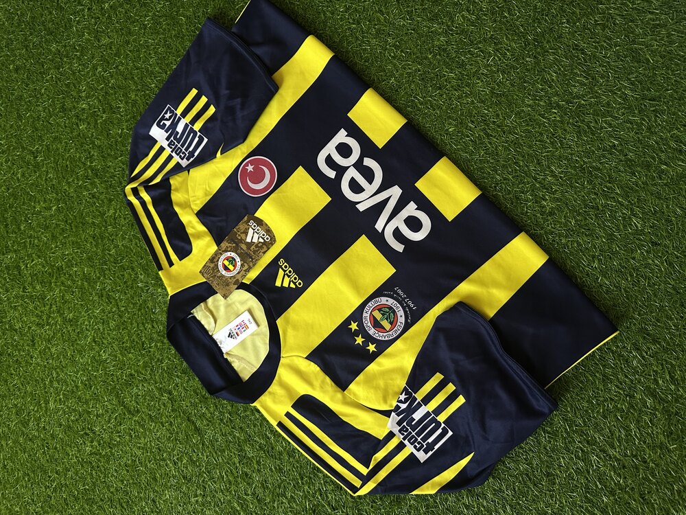 Orijinal 07/08 Sezonu Alex de Souza Islak İmzalı Etiketli Fenerbahçe Forması XXL beden