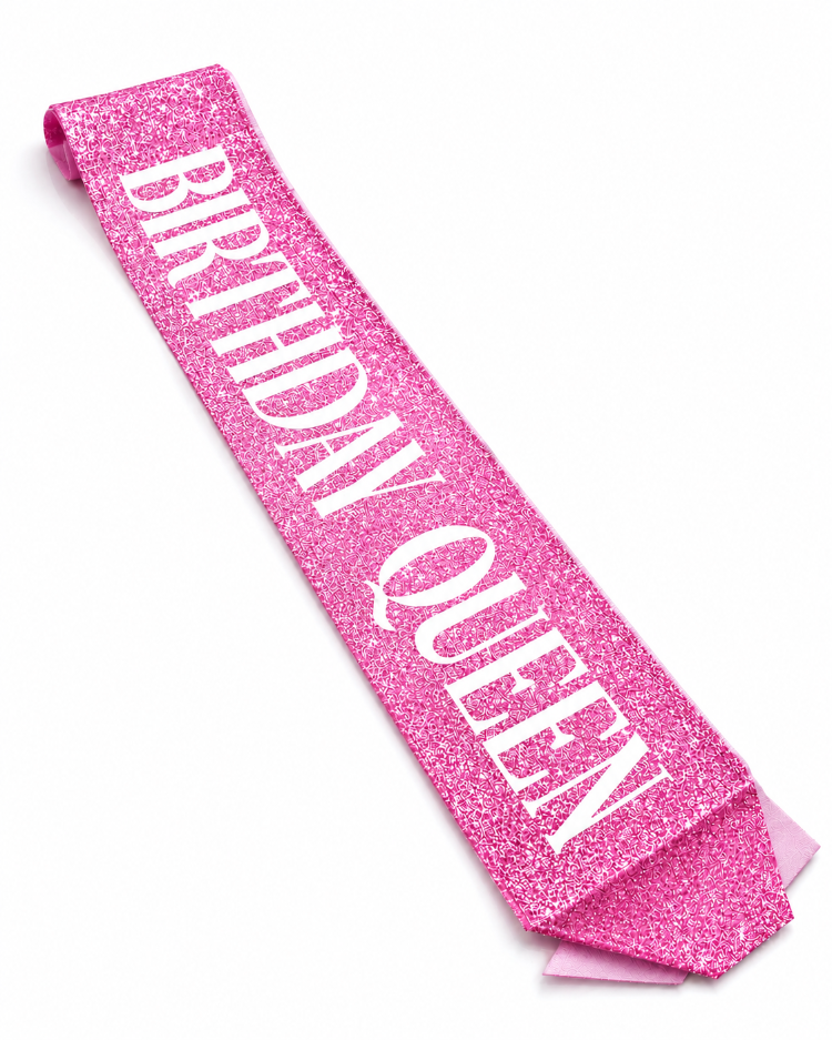 BİRTHDAY QUEEN Yazılı Doğum Günü Kuşağı