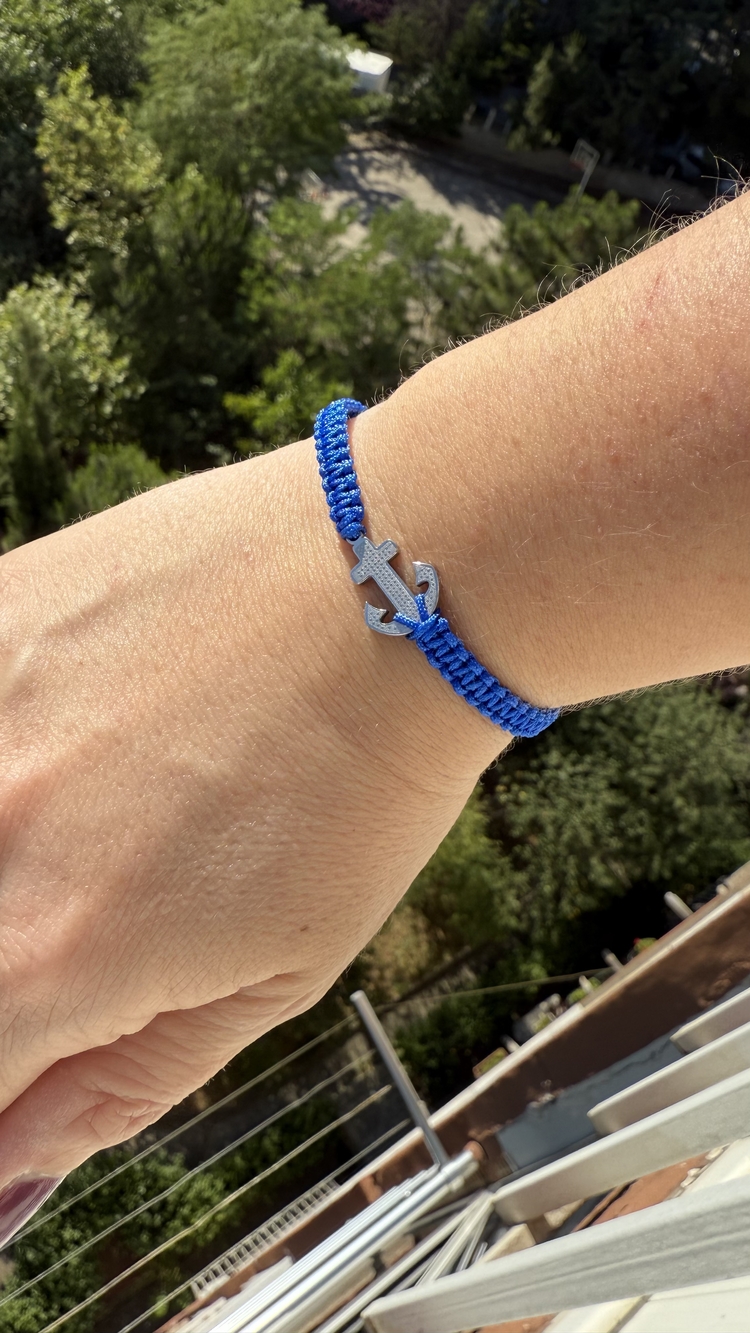 Çelik Makrome Çapa Bileklik Serisi