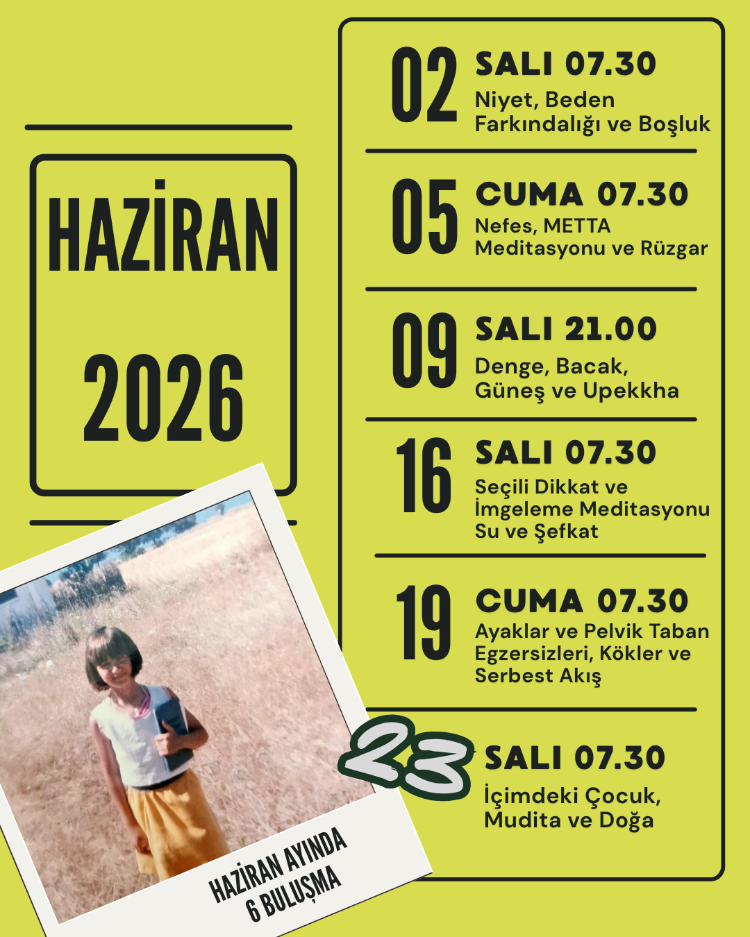 Haziranda Element Odaklı Yoga ve Meditasyon Buluşmaları