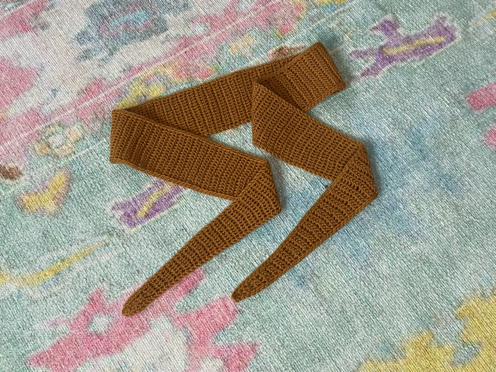 El yapımı kroşe mini atkı bandana