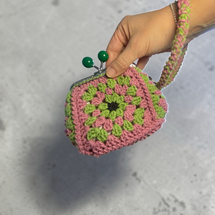 Granny square çanta/cüzdan