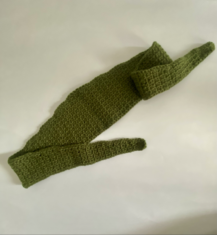 El yapımı kroşe mini atkı bandana