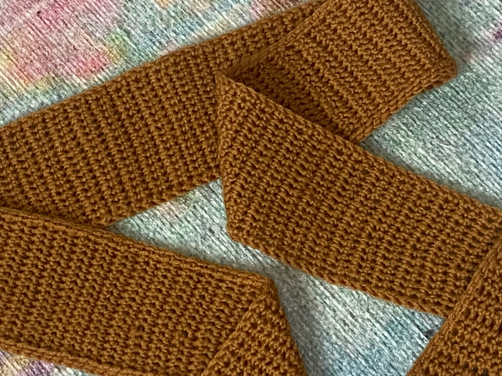 El yapımı kroşe mini atkı bandana