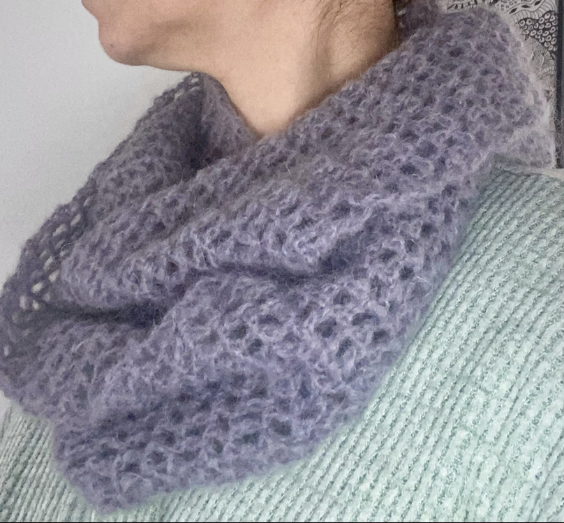 Mohair yumuşak boyunluk
