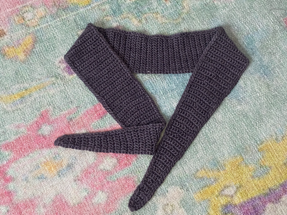 El yapımı kroşe mini atkı bandana