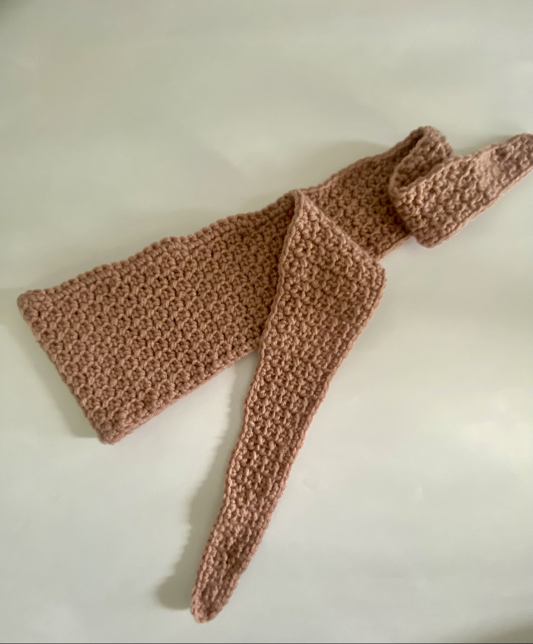 El yapımı kroşe mini atkı bandana