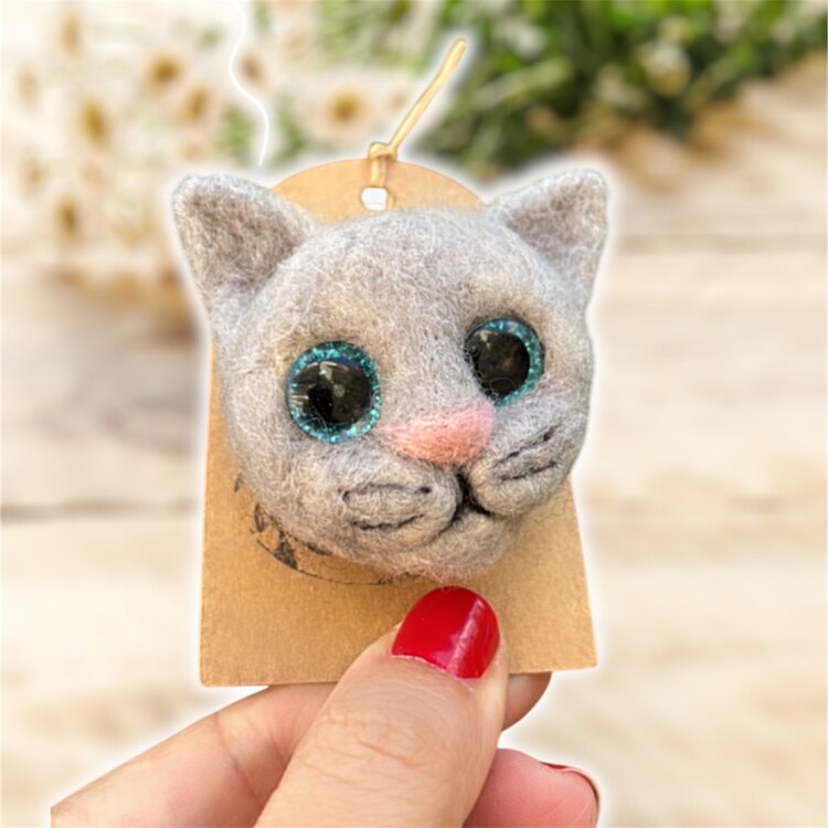 Kedi Broş