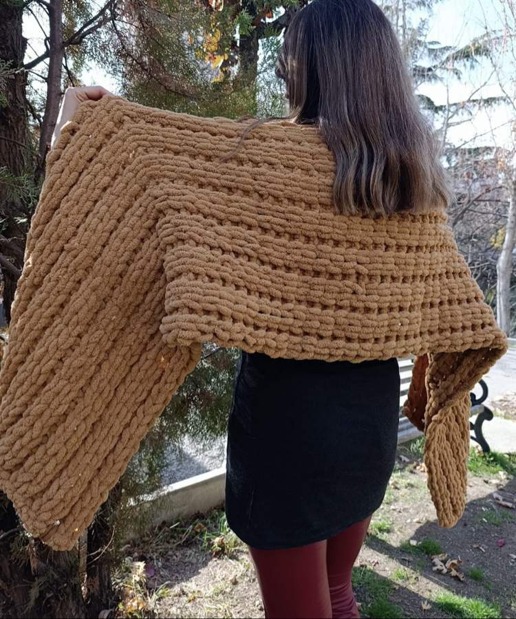 Cozy - Bal Karamel Şal