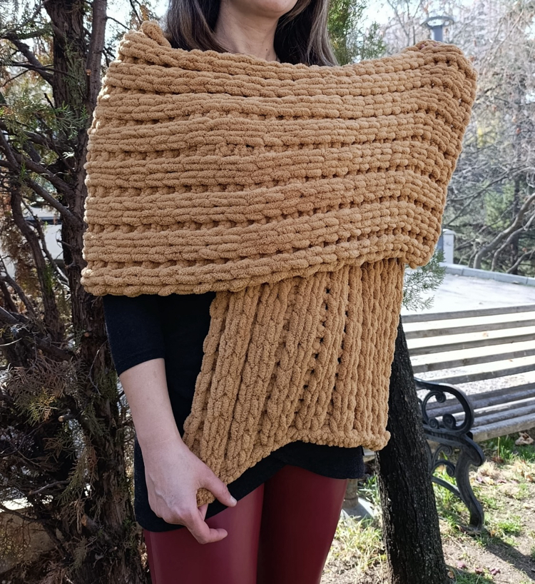 Cozy - Bal Karamel Şal