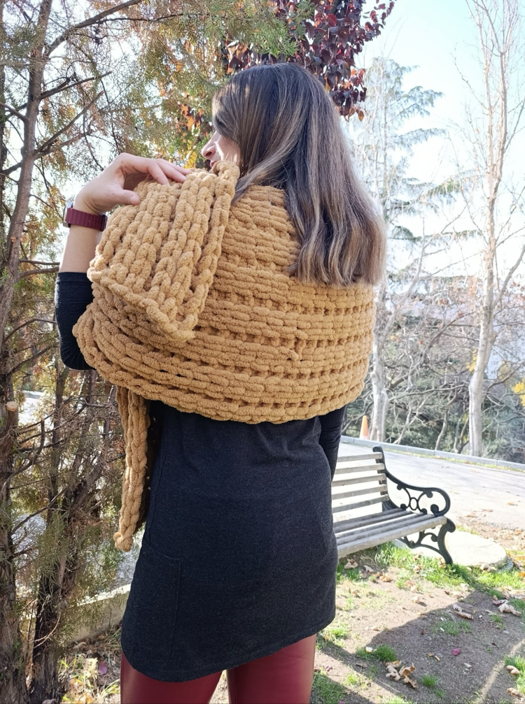 Cozy - Bal Karamel Şal