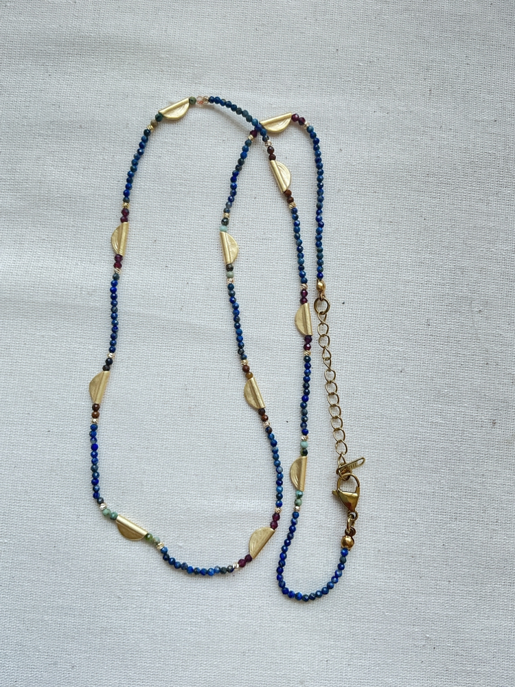 Lapis pullu KOLYE 74cm 