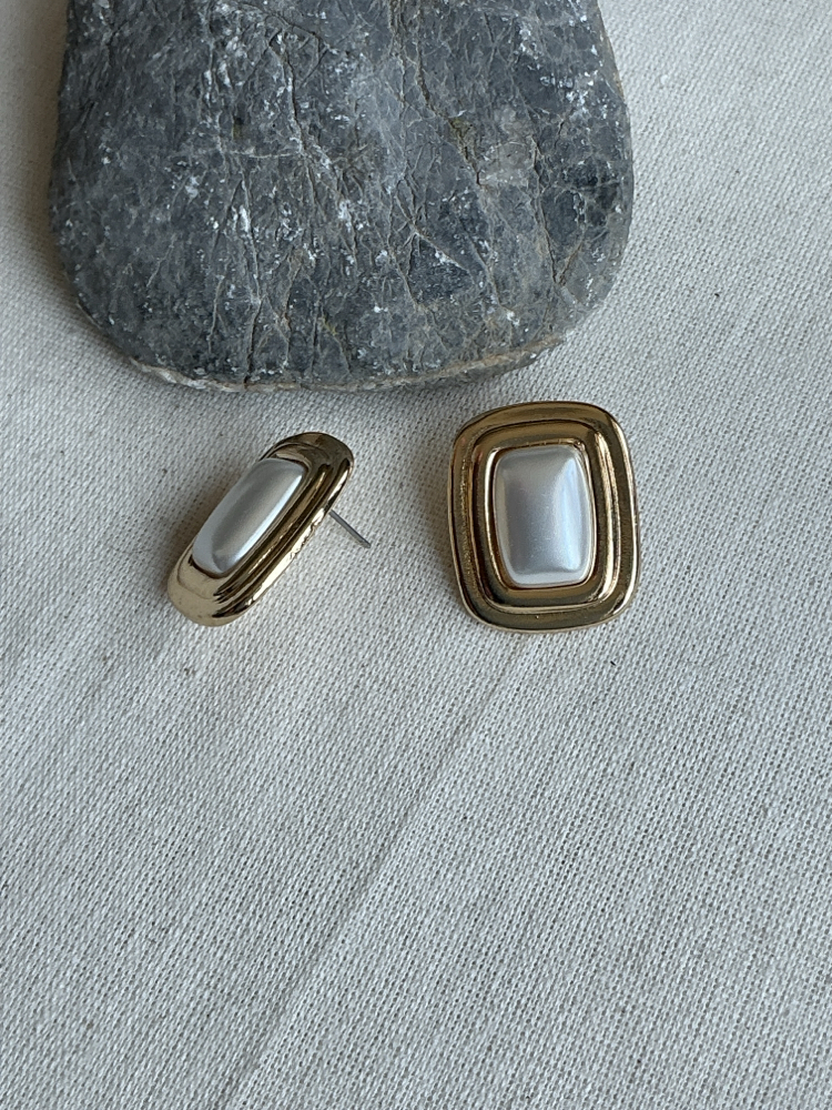 VİNTAGE İNCİ GOLD KÜPE