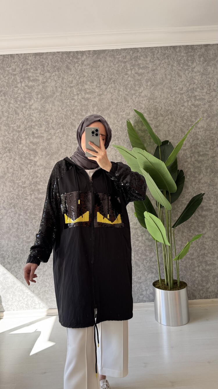 FENDİ YAĞMURLUK SİYAH