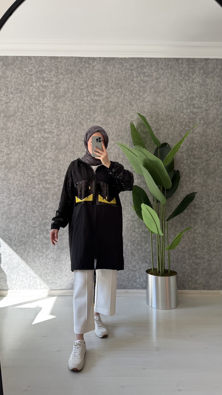FENDİ YAĞMURLUK SİYAH