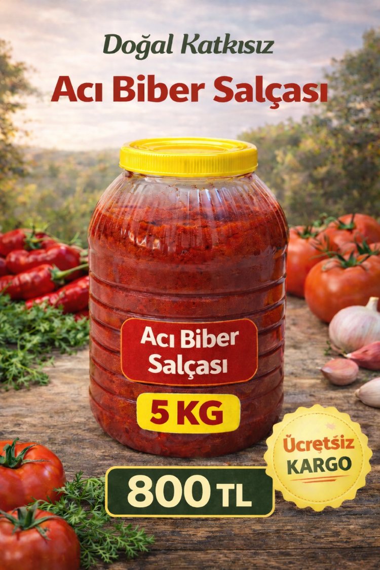 5 KG ACI BİBER SALÇASI