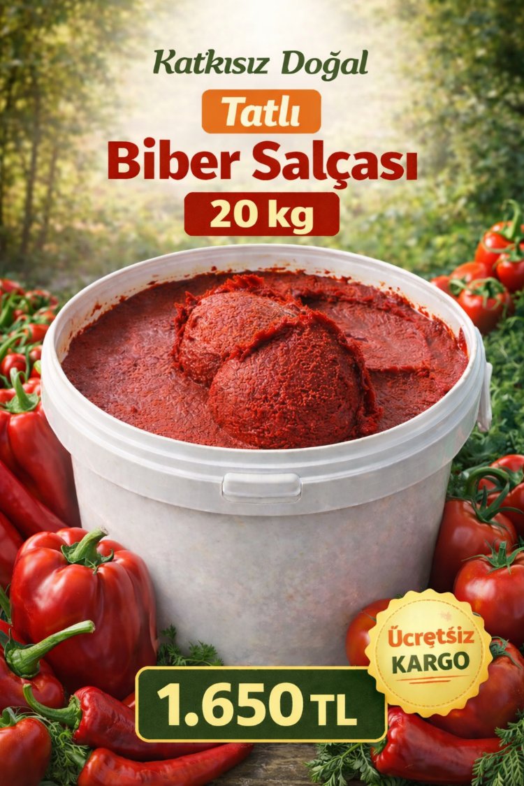 20 KG TATLI BİBER SALÇASI