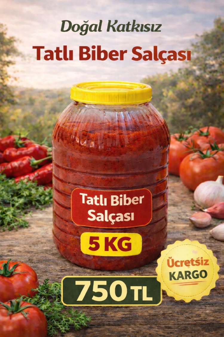 5 KG TATLI BİBER SALÇASI 