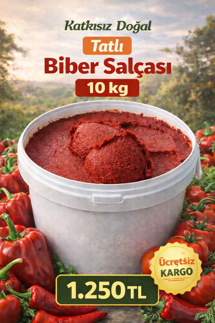 10 KG TATLI BİBER SALÇASI