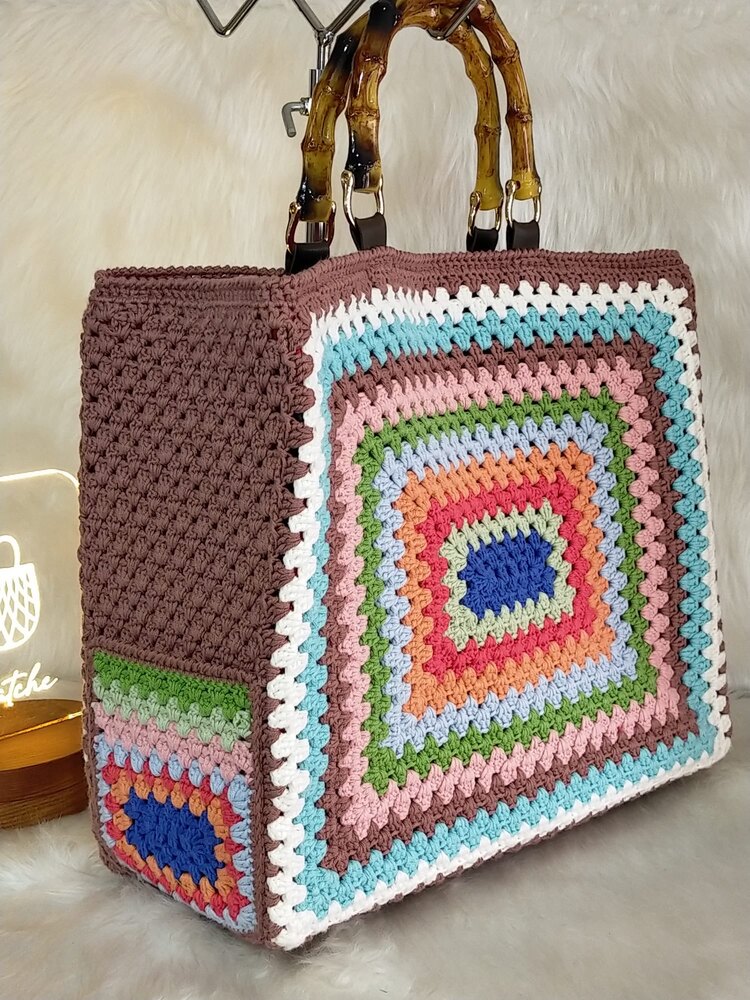 Tarçın Vintage Motif Çanta