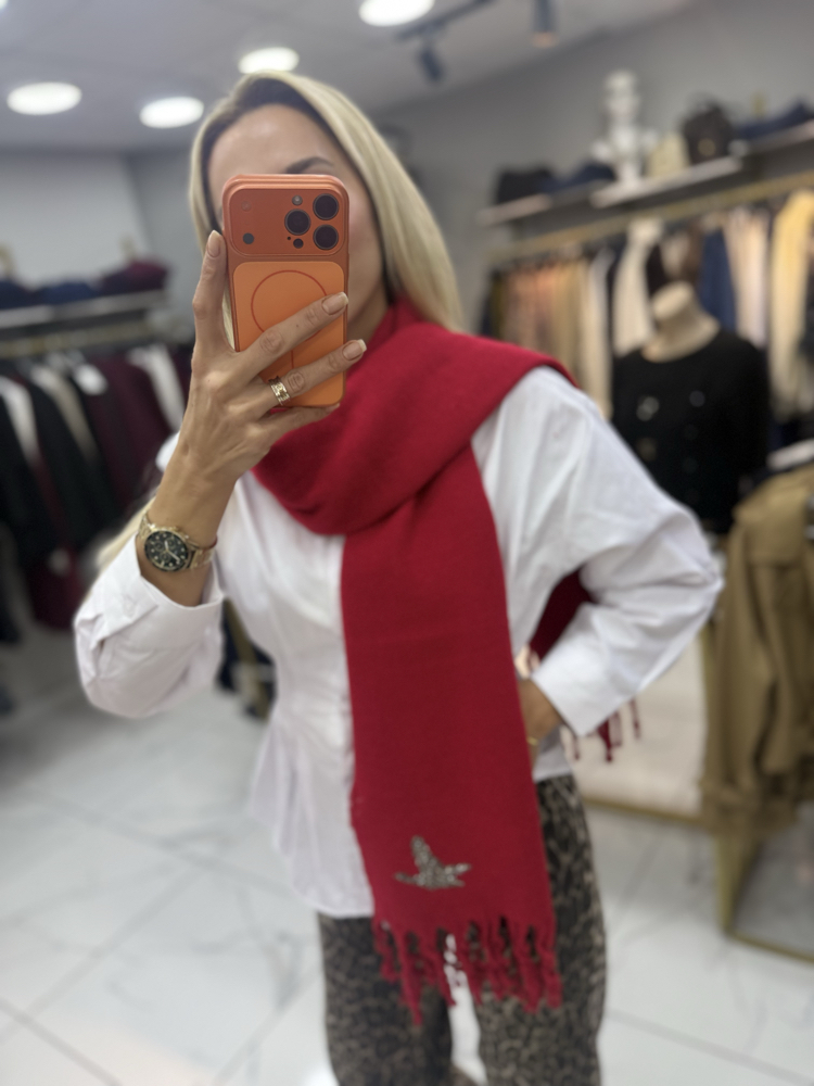 Orj Marka Kırmızı Şal