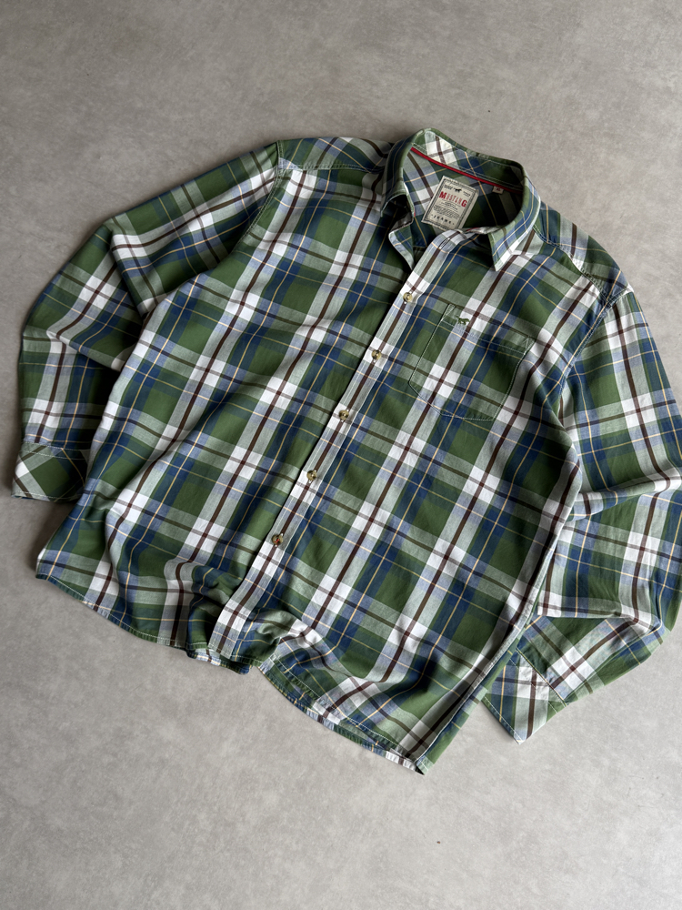 (XL) Orijinal Mustang Vintage Ekoseli Gömlek