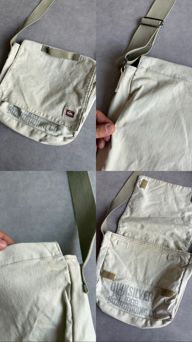Vintage Orijinal Quick Silver Postacı Çanta