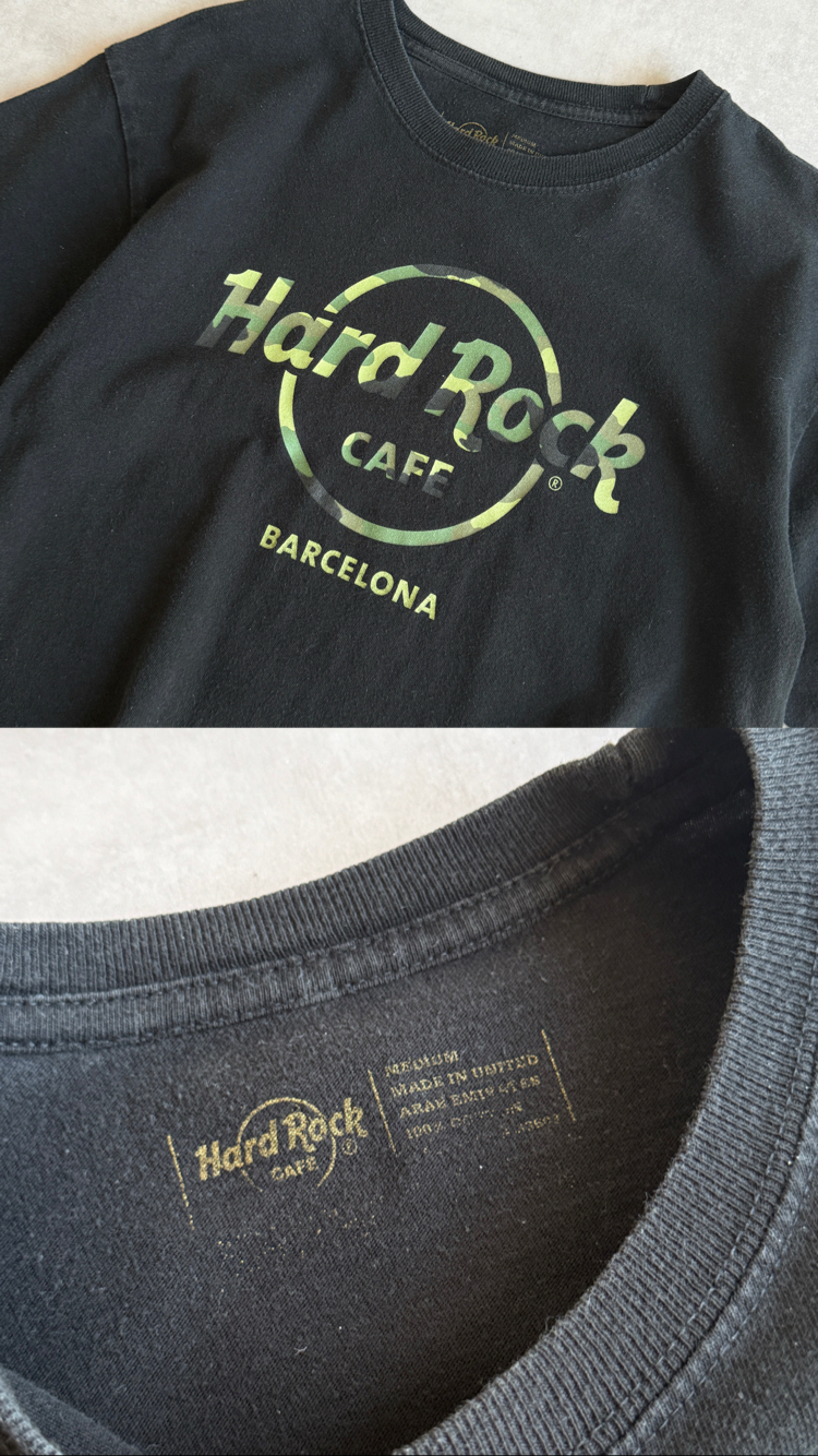 (S/M) Hard Rock Barcelona Vintage Tshirt
