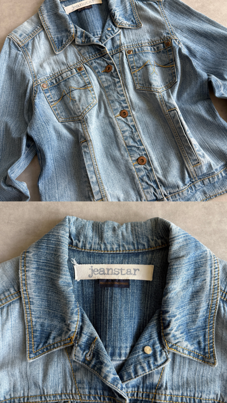 Jeanstar Vintage Kadın Kot Ceket