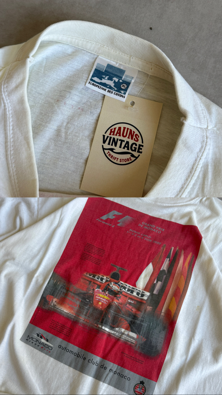 (L/XL) Grand Prix De Monaco 00’s Vintage Tshirt