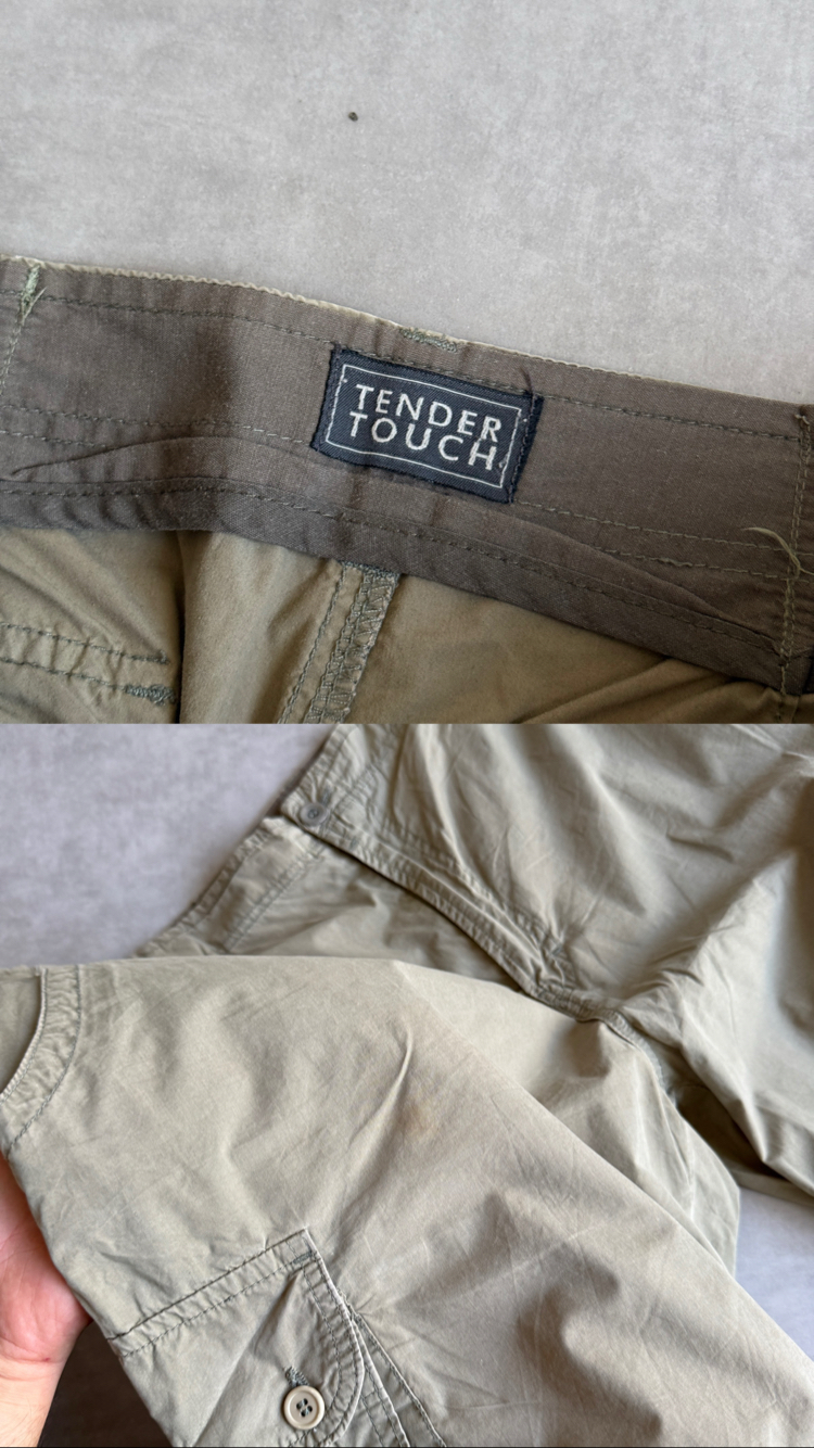 (W38) Vintage Tender Touch Kargo Şort