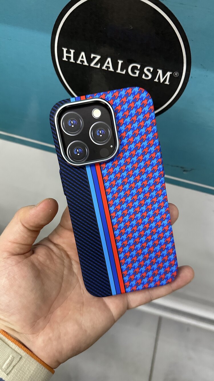 Carbon MagSafe Blue Clared Case