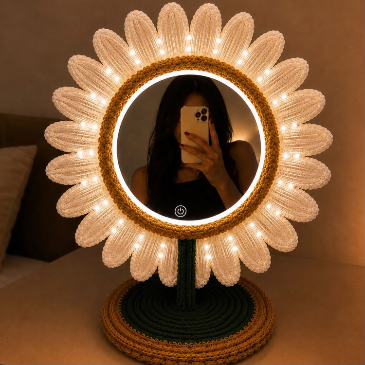 Papatya Simgeli Makyaj Aynası