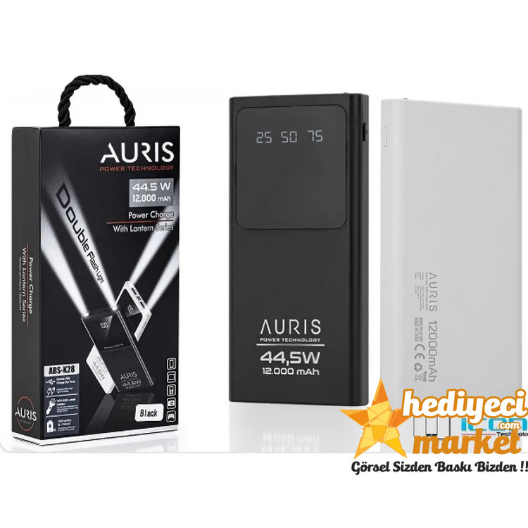 Powerbank (siyah-beyaz) 12000mah 44,5w Powerbank || HM-06-00053-03
