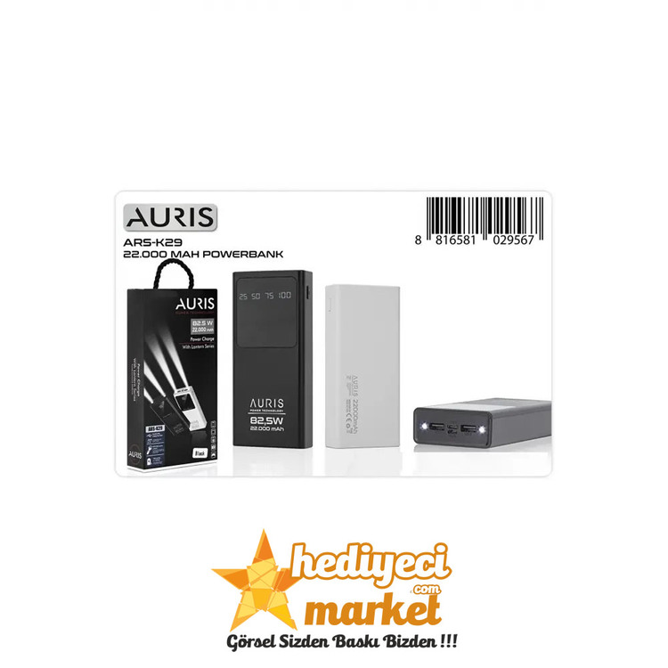 Powerbank (siyah-beyaz) 12000mah 44,5w Powerbank || HM-06-00053-03