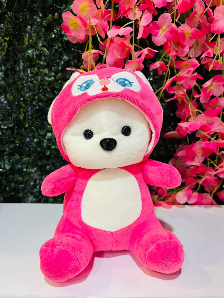 Kapüşonlu Puffy Hug Ayıcık