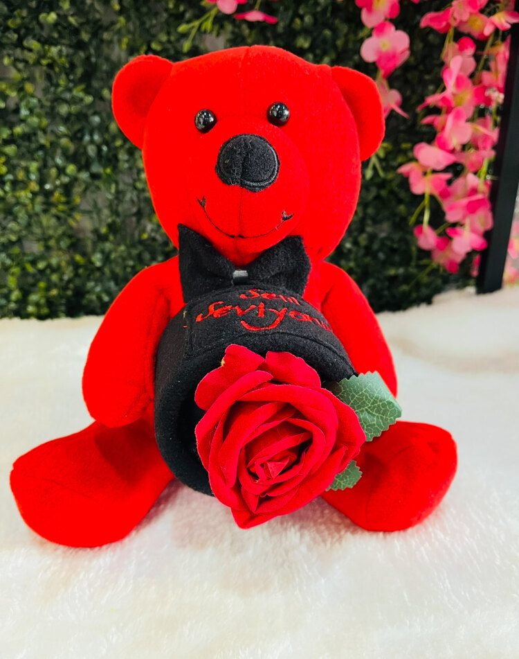 Yüzük Kutulu Peluş Ayıcık + Yüzük