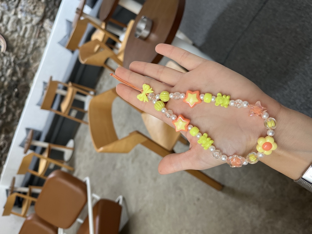 • BEADED CHARM | YELLOW