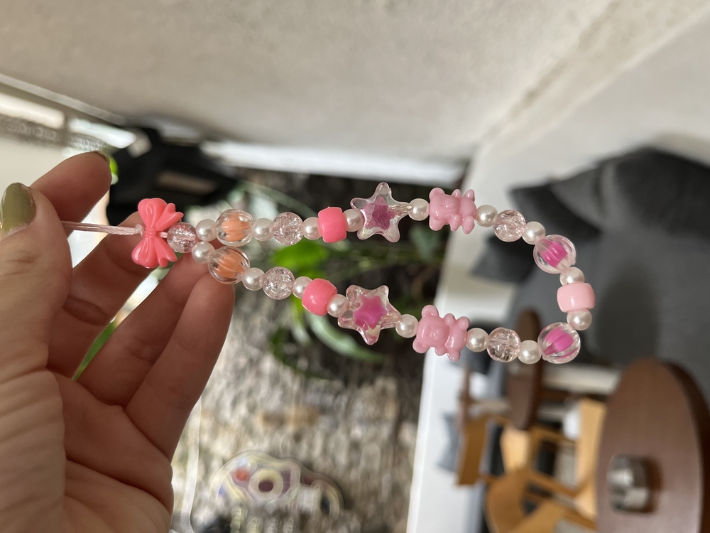 • BEADED CHARM | PINK2