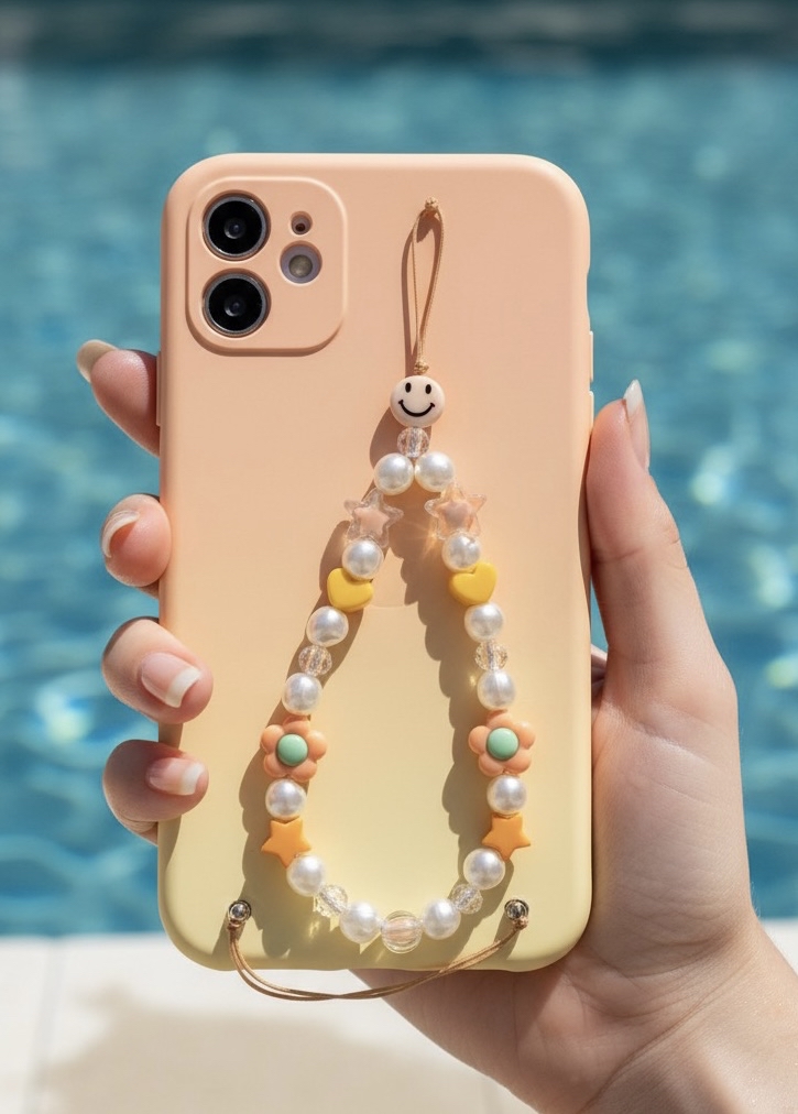 • BEADED CHARM | ORANGE