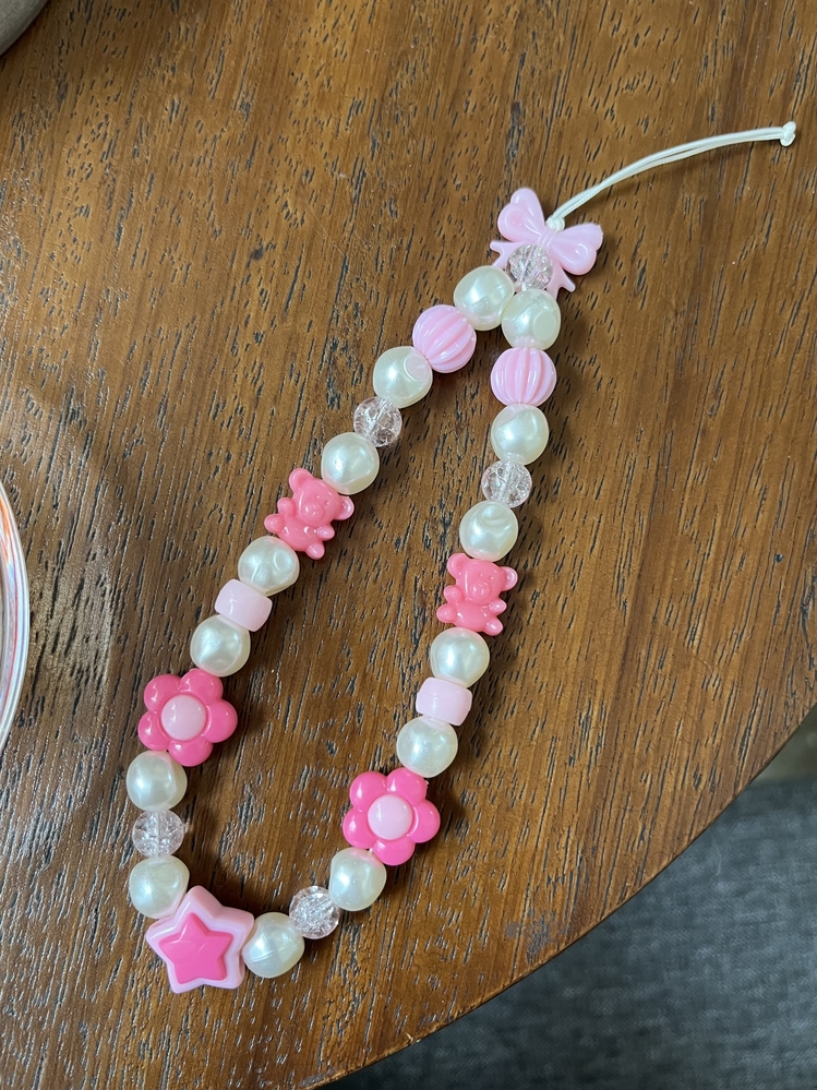 • BEADED CHARM | PINK 