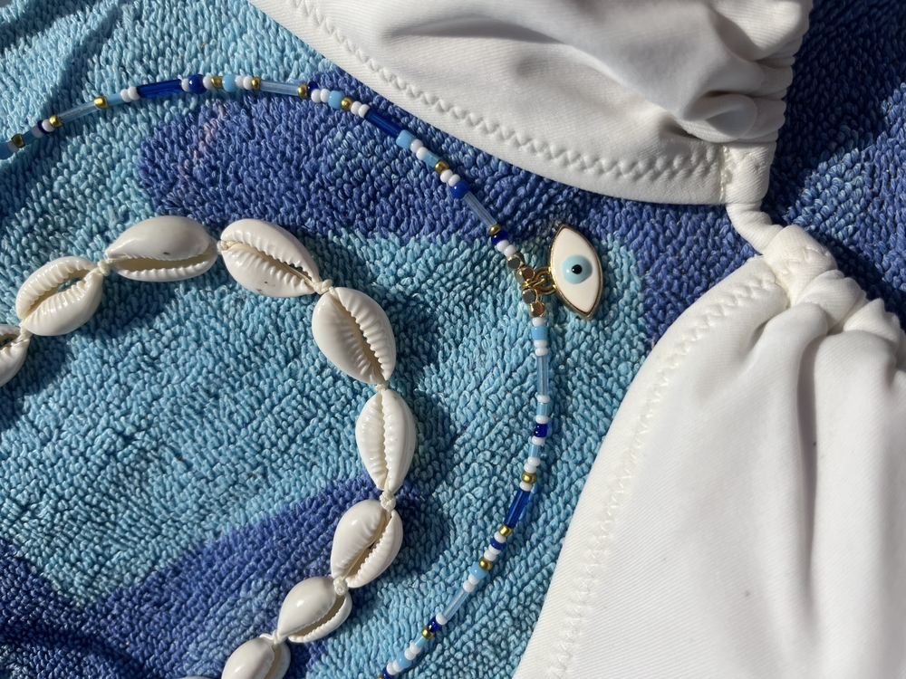 • Summer Collection | Deniz kabuğu ve Nazar Boncuklu Kolye