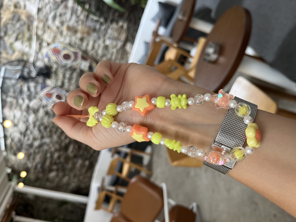• BEADED CHARM | YELLOW