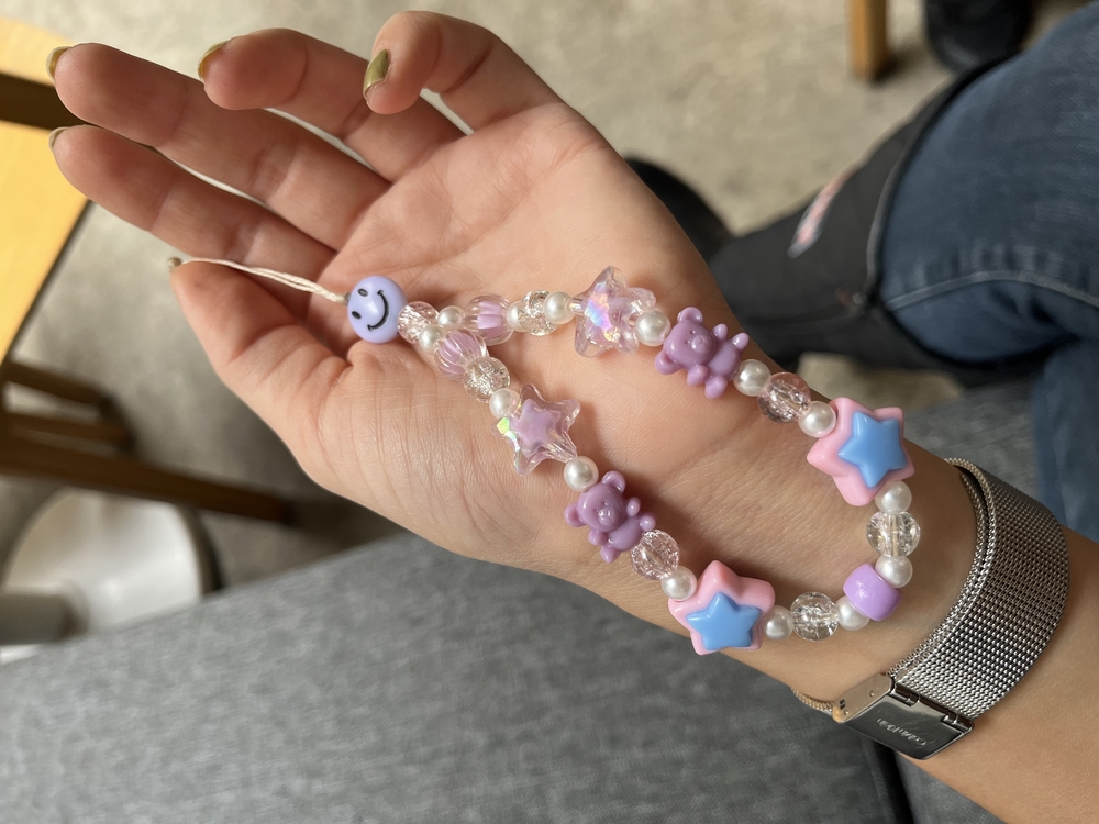 • BEADED CHARM | LILAC
