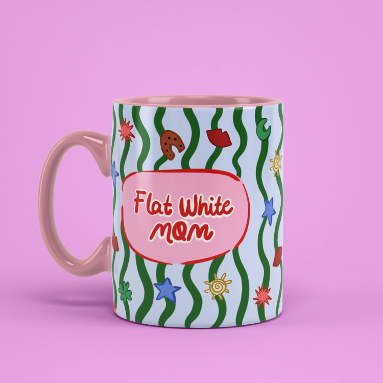 FLAT WHITE MOM KUPA