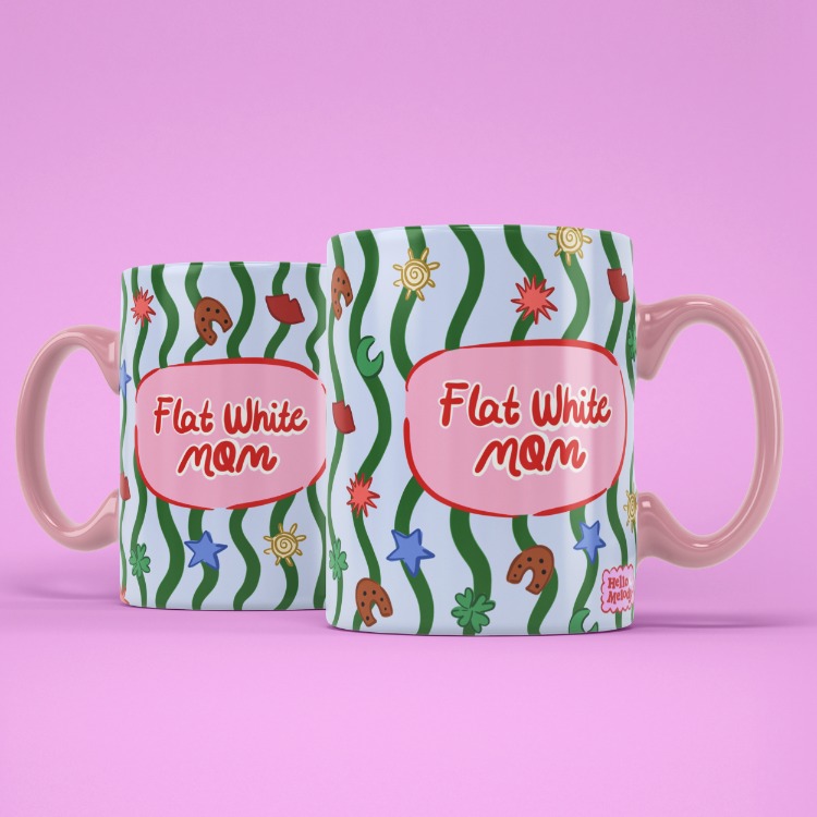 FLAT WHITE MOM KUPA