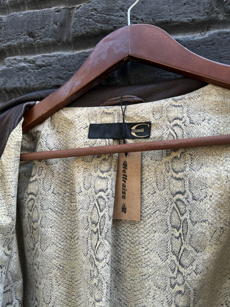 Vintage Just Cavalli Deri Ceket